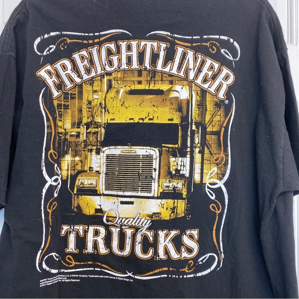 Freightliner Quality Trucks Run Smart XL Black T Shirt Daimler Trucks 2011